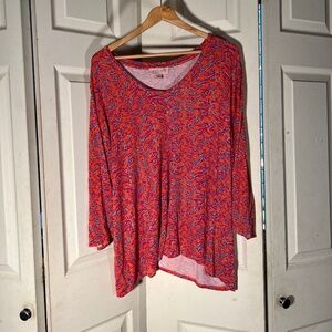 Philosophy Multicolor Floral Top Size 3XL